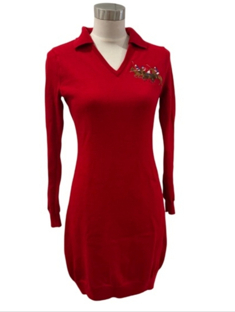 🐎❤️RALPH LAUREN SPORT Red Equestrian Dress